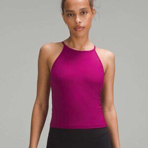 NWT Lululemon Lightweight High-Neck Yoga Tank Top - 2 Magenta Purple
